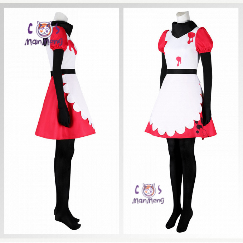 Dress Sock Men - ชุดคอสเพลย์นิฟฟ์ตี้ ชุดอนิเมะ ชุดแม่บ้านโรงแรม สำหรับผู้หญิงและผู้ชาย พร้อมผ้ากันเปื้อน ถุงเท้า