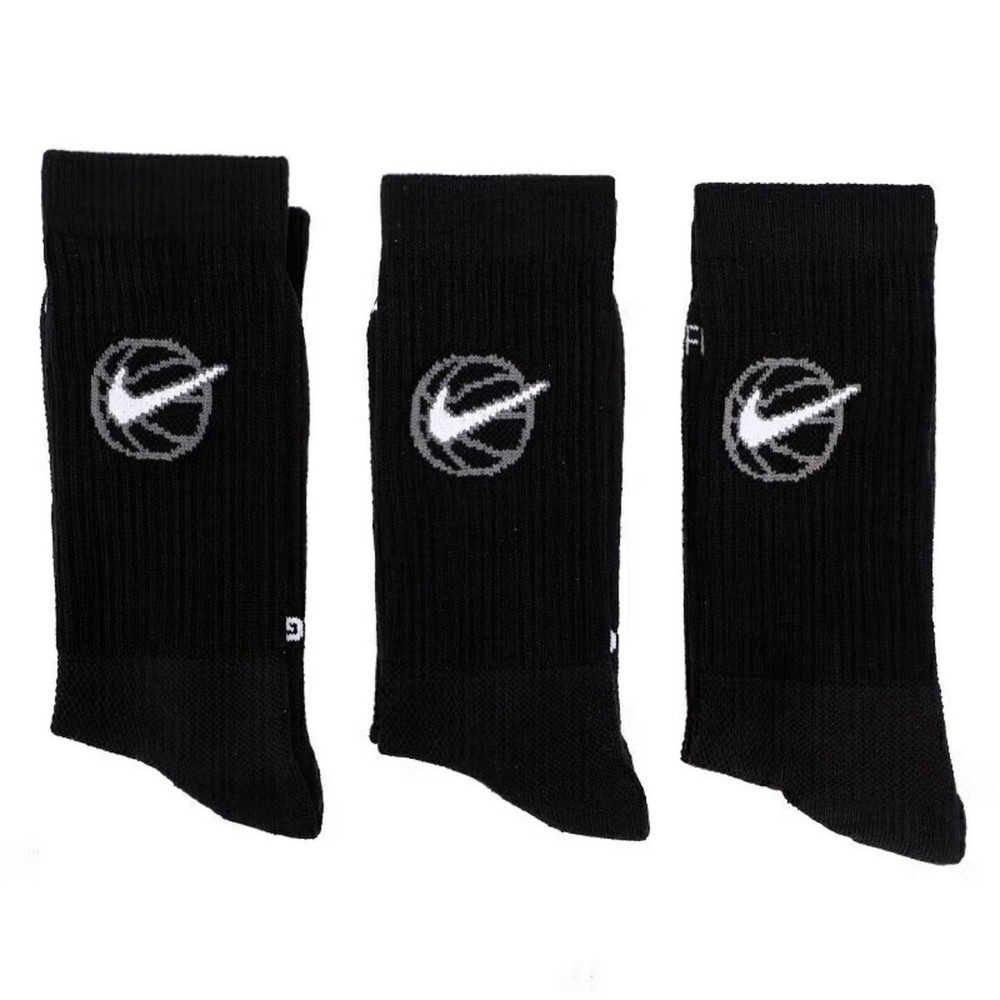 Cotton Crew Sock Pack - ถุงเท้ากีฬา Nike สำหรับทุกเพศ เนื้อนุ่ม ระบายอากาศได้ดี มีสไตล์