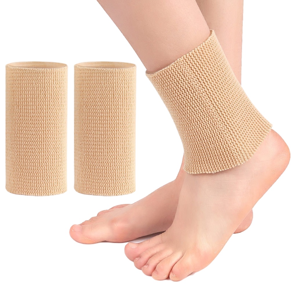 Ankle Brace Sock - ถุงเท้ารัดข้อเท้าแบบมีแรงกด 1 คู่ สำหรับรองรับเอ็นร้อยหวาย บรรเทาอาการปวดฝ่าเท้า เหมาะสำหรับเล่นกีฬา