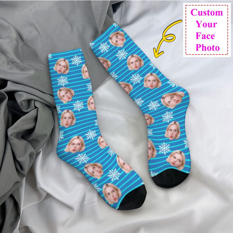 Dress Sock Men - ถุงเท้าลายคริสต์มาสแบบสั่งทำได้ ถุงเท้าข้อสั้นสำหรับผู้ชายและผู้หญิง ลายตลก พิมพ์ลาย 3 มิติ