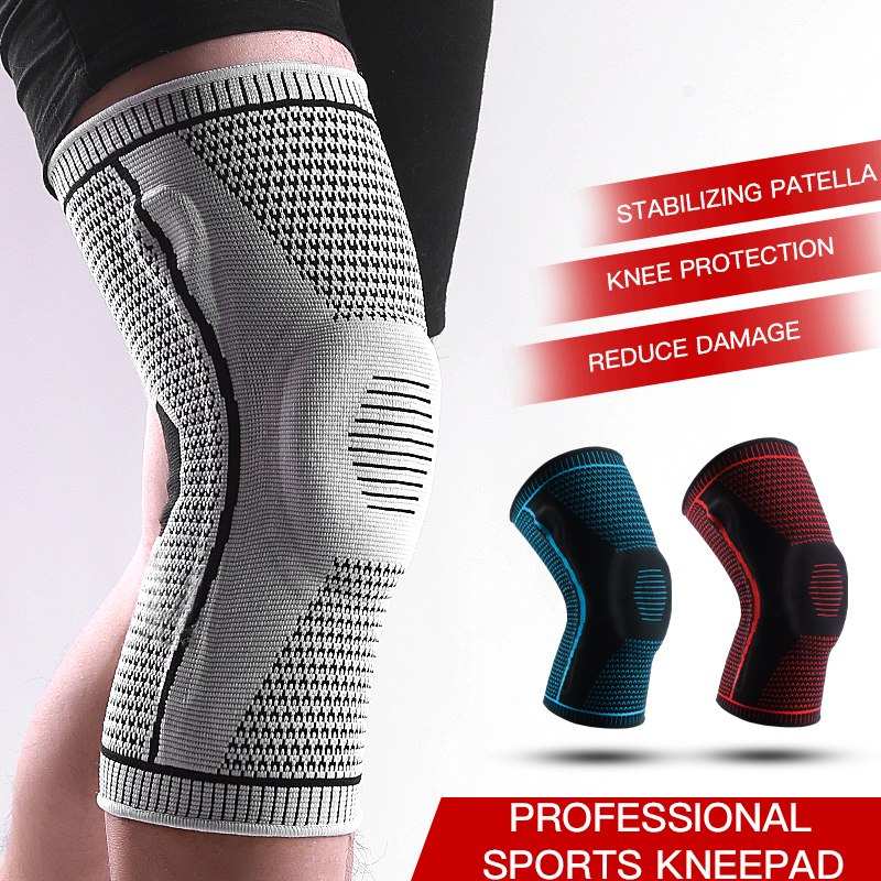 Compression Sleeve Calf - อุปกรณ์พยุงเข่ากันลื่นพร้อมแผ่นเจลสะบ้าคงตัวปลอกรัดอัดพอดีสบายสําหรับโรคข้ออักเสบกีฬา
