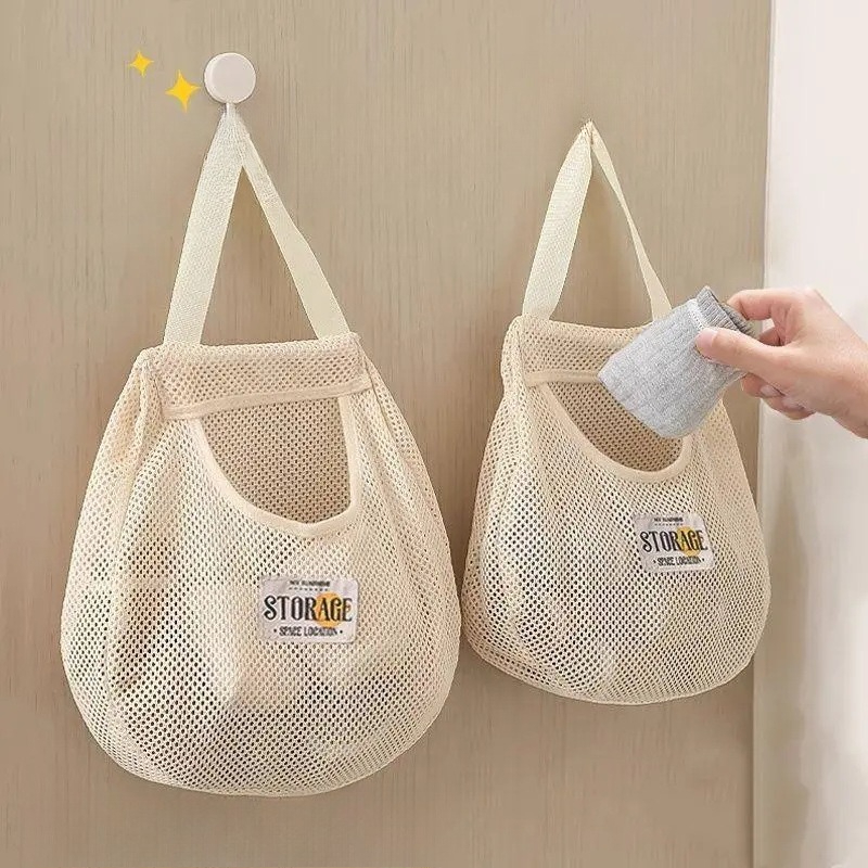 Sock Organizer Tray - ถุงเก็บถุงเท้าแบบแขวน, ถุงเก็บชุดชั้นในแบบแขวนในตู้เสื้อผ้าและถุงจัดระเบียบชุดชั้นในแบบแขวนบนผนัง, ถุงแบบไม่ต้องเจาะรูสำหรับหอพัก