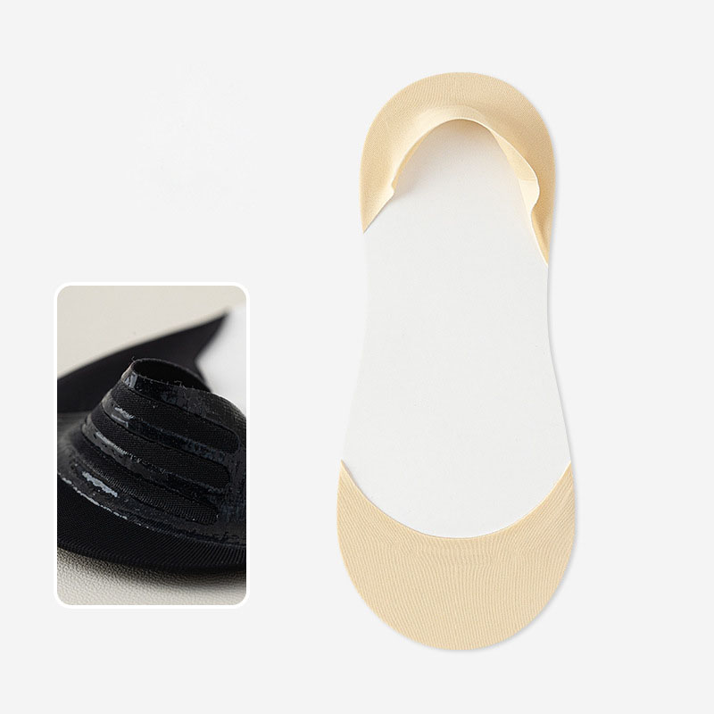 Invisibility Sock Loafer - ถุงเท้าซับในแบบมองไม่เห็นสำหรับผู้หญิง แบบไม่ลื่น ซิลิโคนกันลื่น บางเฉียบ แบบข้อสั้น สำหรับรองเท้าโลฟเฟอร์และรองเท้าส้นเตี้ย