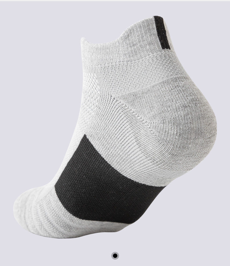 Athletic Sock Cushion - ถุงเท้าเทอร์รี่ตาข่ายระบายอากาศได้ 3 คู่ ซับแรงกระแทก ควบคุมความชื้น และทนทาน