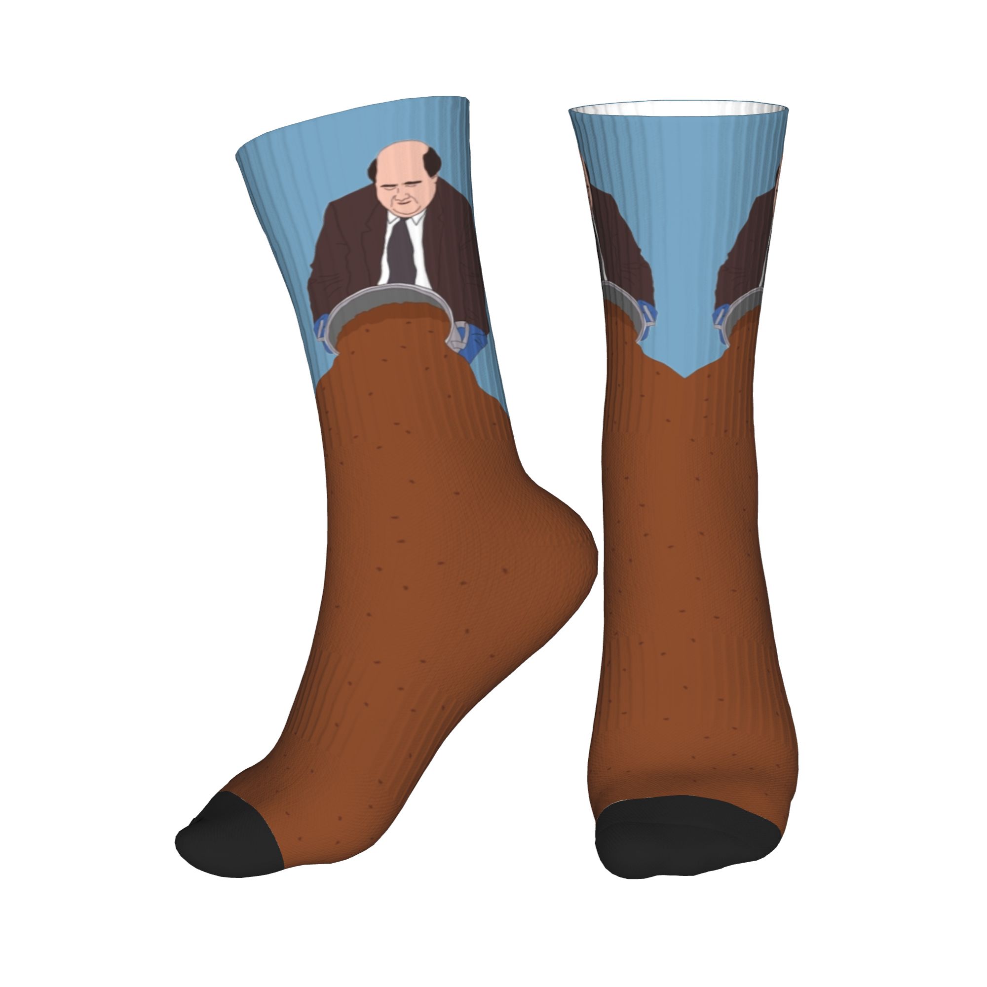 Dress Sock Men - รายการทีวี เดอะออฟฟิศ ถุงเท้าลายเคฟิน'เฟมัส ชิลี เม็น'ส ครูว์