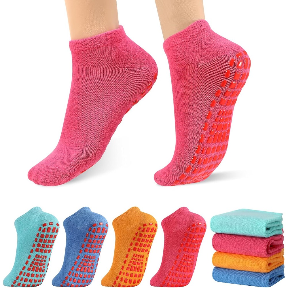 Grip Sock Yoga - ถุงเท้าโยคะและพิลาทิสกันลื่นพร้อมแผ่นกันลื่นสำหรับผู้หญิง