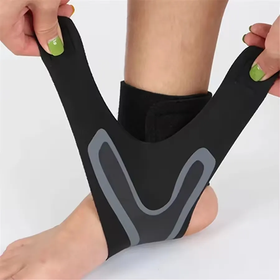 Ankle Brace Sock - ปลอกรัดข้อเท้าแบบระบายอากาศ สำหรับวิ่ง ฟุตบอล ปั่นจักรยาน ป้องกันการบาดเจ็บ ถุงเท้ากีฬา