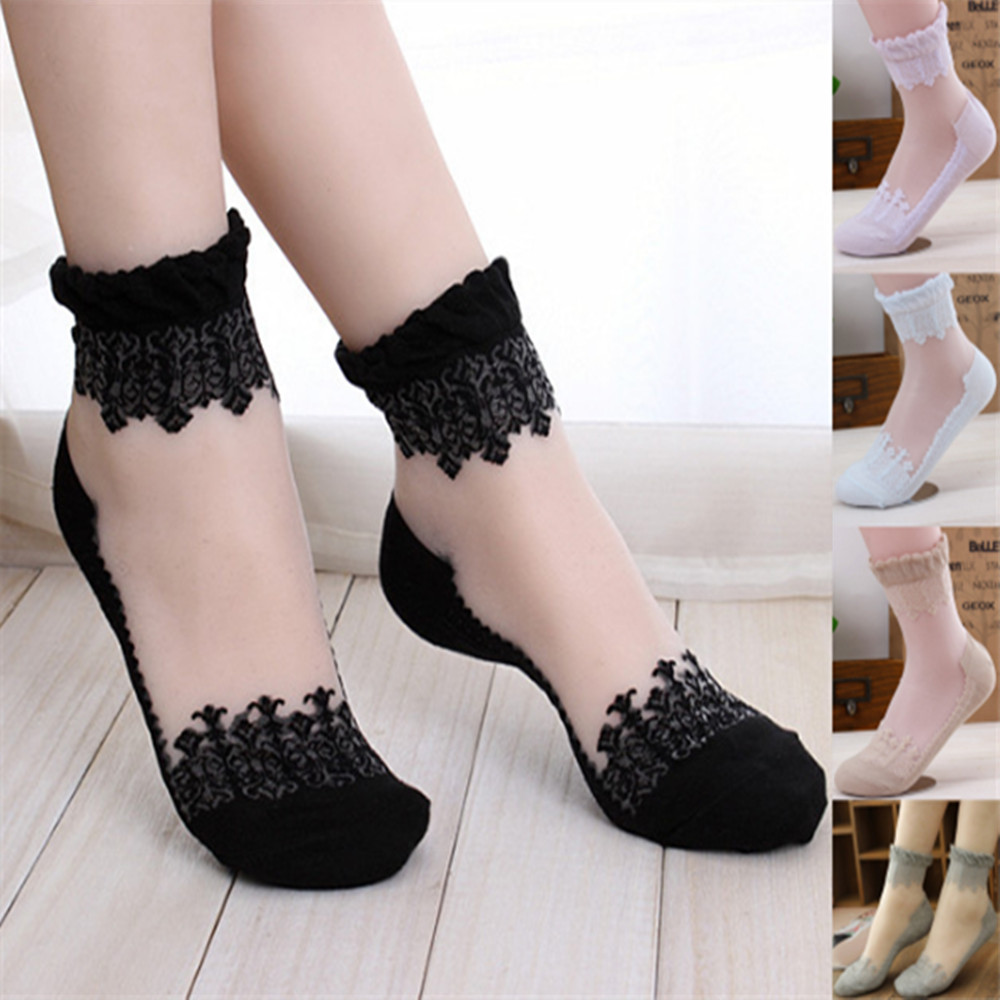 Invisibility Sock Loafer - ผู้หญิงถุงเท้าสั้นลูกไม้ถุงเท้าบาง loafer Low Cut No Show