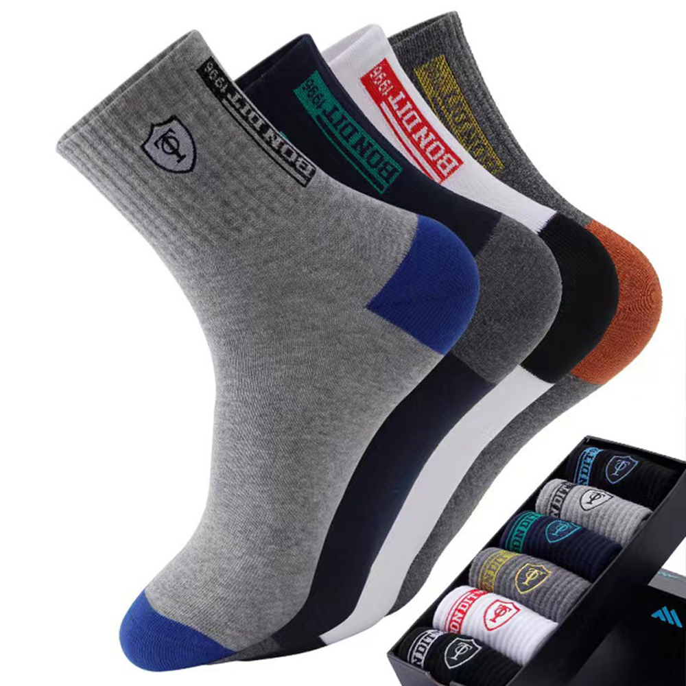 ถุงเท้าผู้ชายแบบแพ็ค 5/10 คู่  - Cotton Crew Sock Pack บทวิจารณ์และราคา