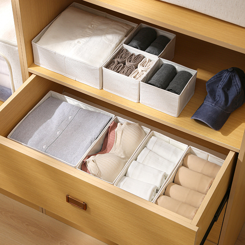 เสื้อผ้าจัดเก็บกล่องชุดชั้นใน  - Sock Organizer Tray บทวิจารณ์และราคา