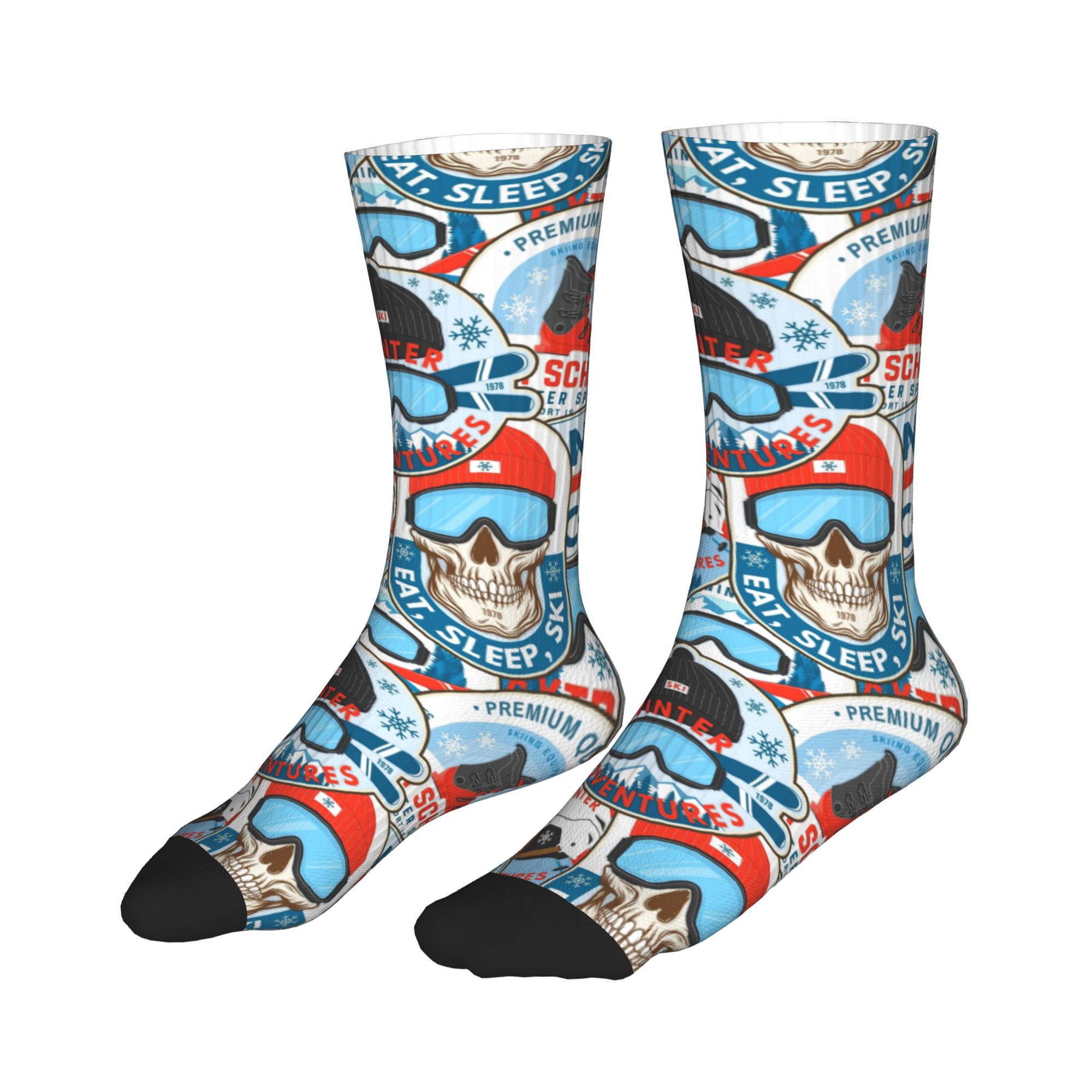 วินเทจ เรด บลู สกี คลับถุงเท้า - Dress Sock Men บทวิจารณ์และราคา