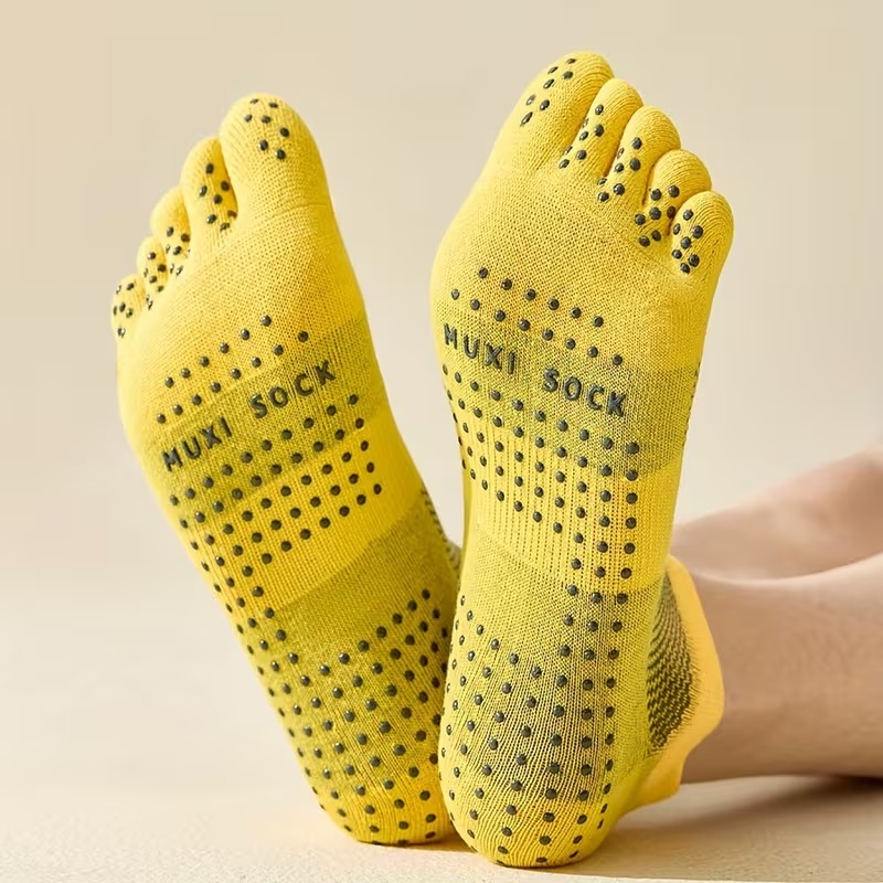 ถุงเท้าผู้ชายแบบ 3 คู่ ป้องกัน - Grip Sock Yoga บทวิจารณ์และราคา