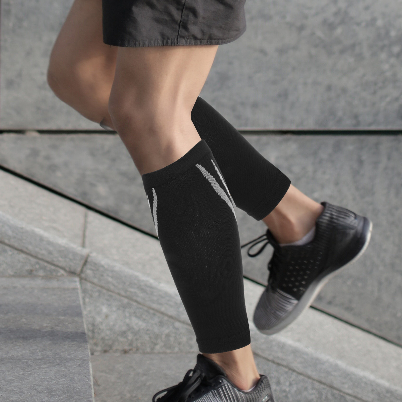 1 คู่ปลอกแขนรัดน่องแบบยืดหยุ่น - Compression Sleeve Calf บทวิจารณ์และราคา