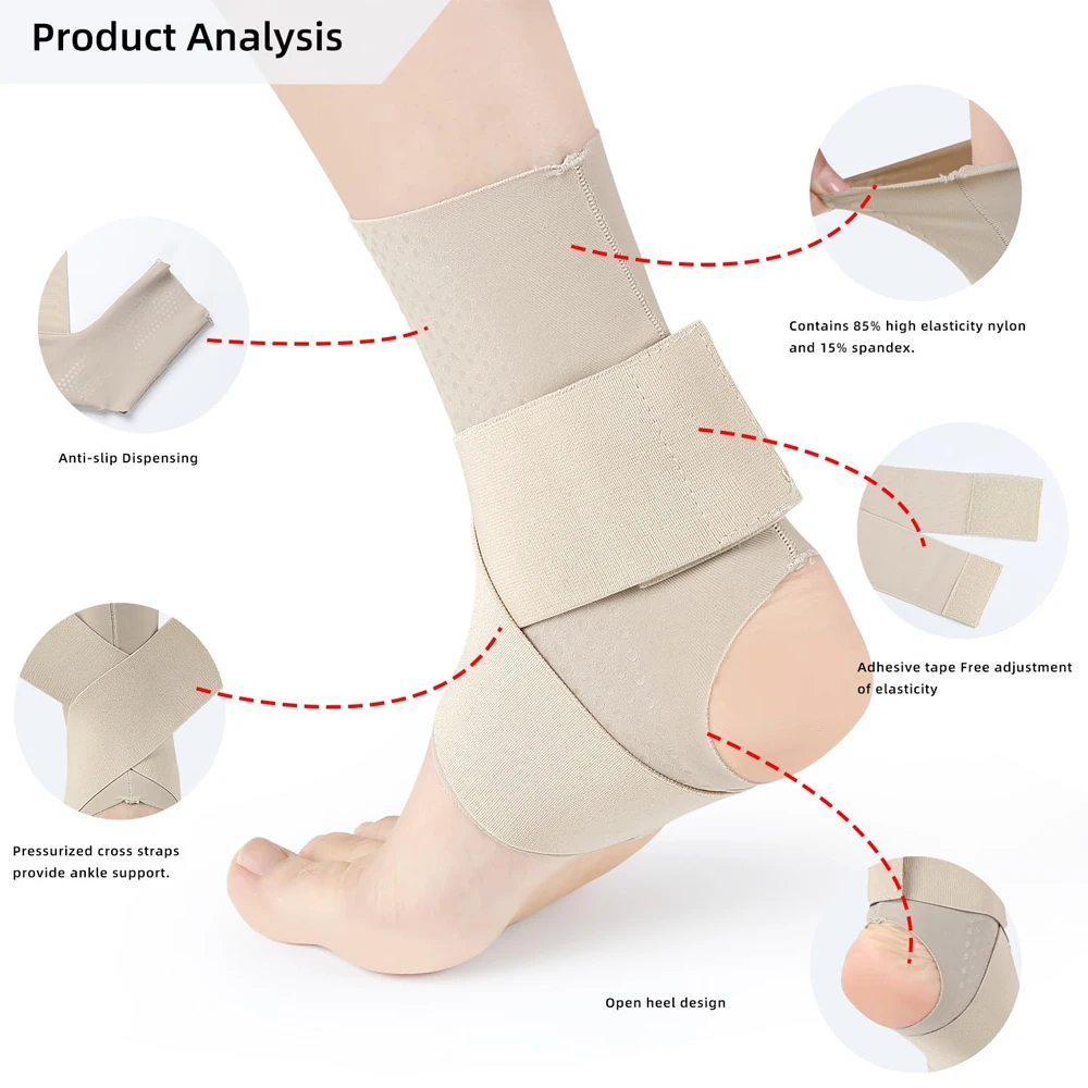1 ชิ้นการบีบอัดข้อเท้ารั้ง Sta - Ankle Brace Sock บทวิจารณ์และราคา