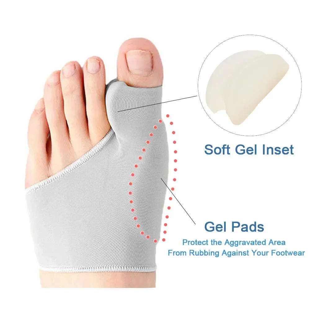 1/2 คู่ Toe Separator Hallux V - Ankle Brace Sock บทวิจารณ์และราคา