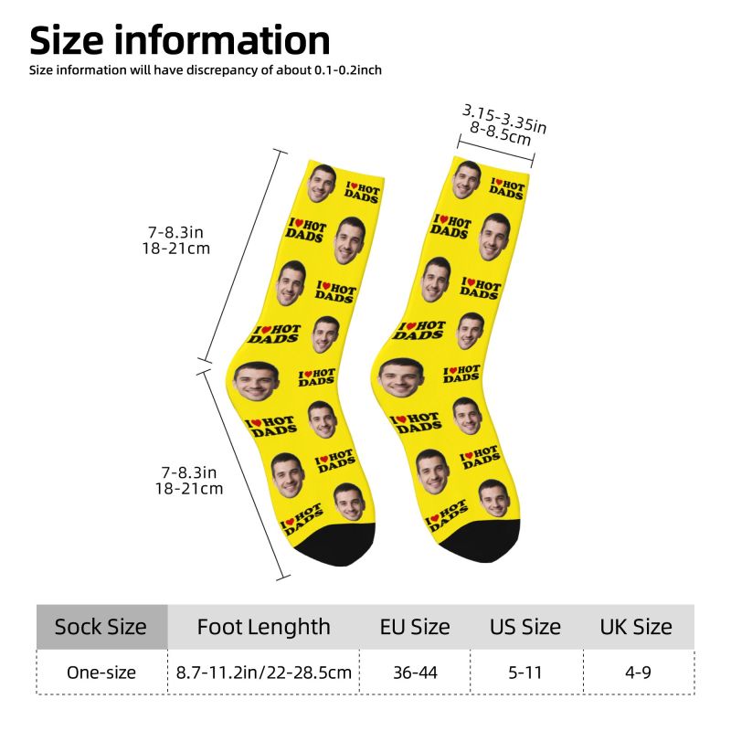 ถุงเท้าลายพิมพ์รูปหน้าแบบกำหนด - Dress Sock Men บทวิจารณ์และราคา