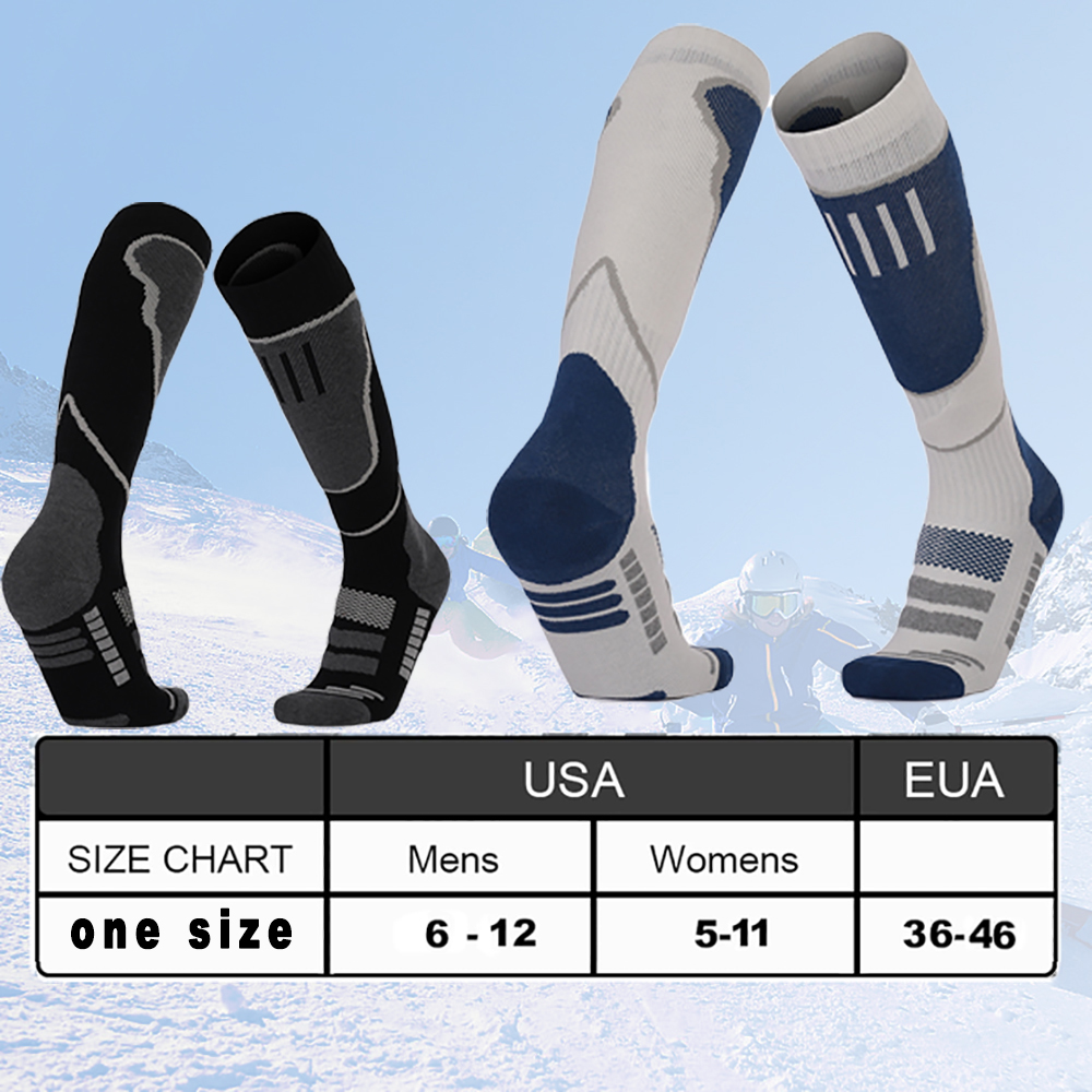 ถุงเท้าสกี 2 คู่, ถุงเท้าสภาพอ - Thermal Sock Winter บทวิจารณ์และราคา