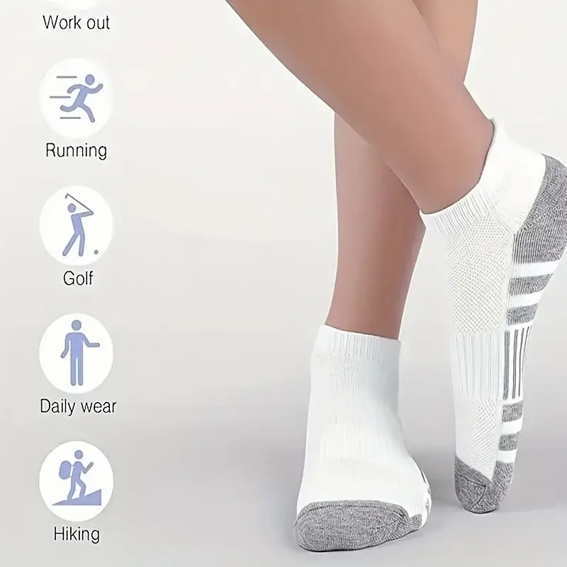12 คู่ผู้ชายถุงเท้าข้อเท้ากีฬา - Ankle Brace Sock บทวิจารณ์และราคา