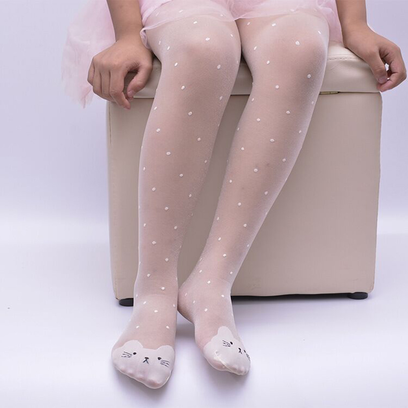ถุงน่องเด็กผู้หญิงลายจุดบางๆ ค - Tights Pantyhose Sheer บทวิจารณ์และราคา