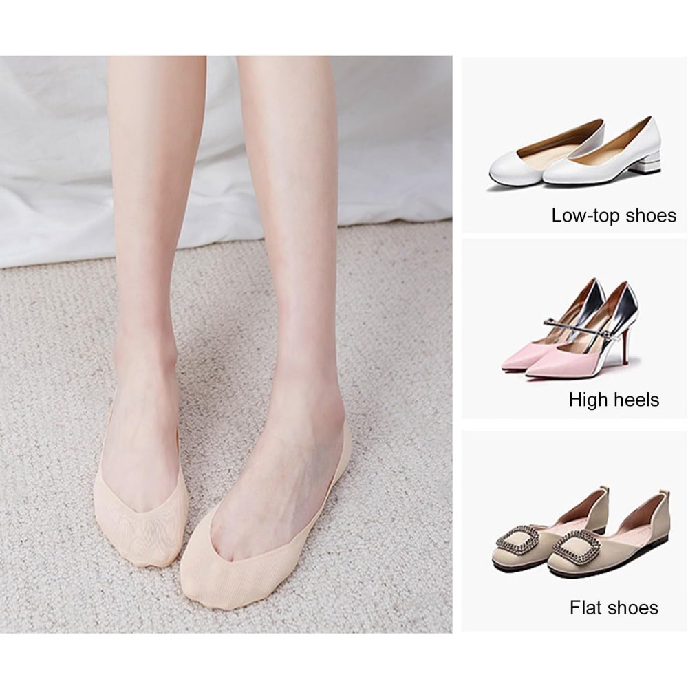 ถุงเท้าแบบไม่เห็นขอบ 6 คู่ สำห - Invisibility Sock Loafer บทวิจารณ์และราคา