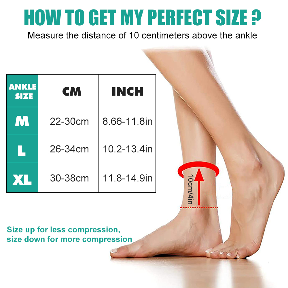 ถุงเท้าพยุงข้อเท้า 1 ชิ้น, ปลอ - Ankle Brace Sock บทวิจารณ์และราคา