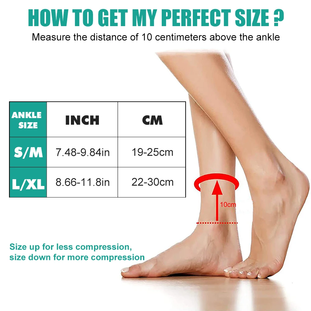 ถุงเท้าสำหรับโรคพังผืดใต้ฝ่าเท - Ankle Brace Sock บทวิจารณ์และราคา