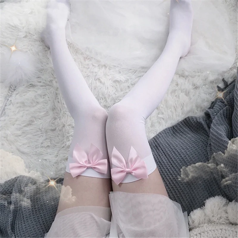 เซ็กซี่ผู้หญิงชุดชั้นในสีชมพู  - Thigh High Sock Stay Up บทวิจารณ์และราคา