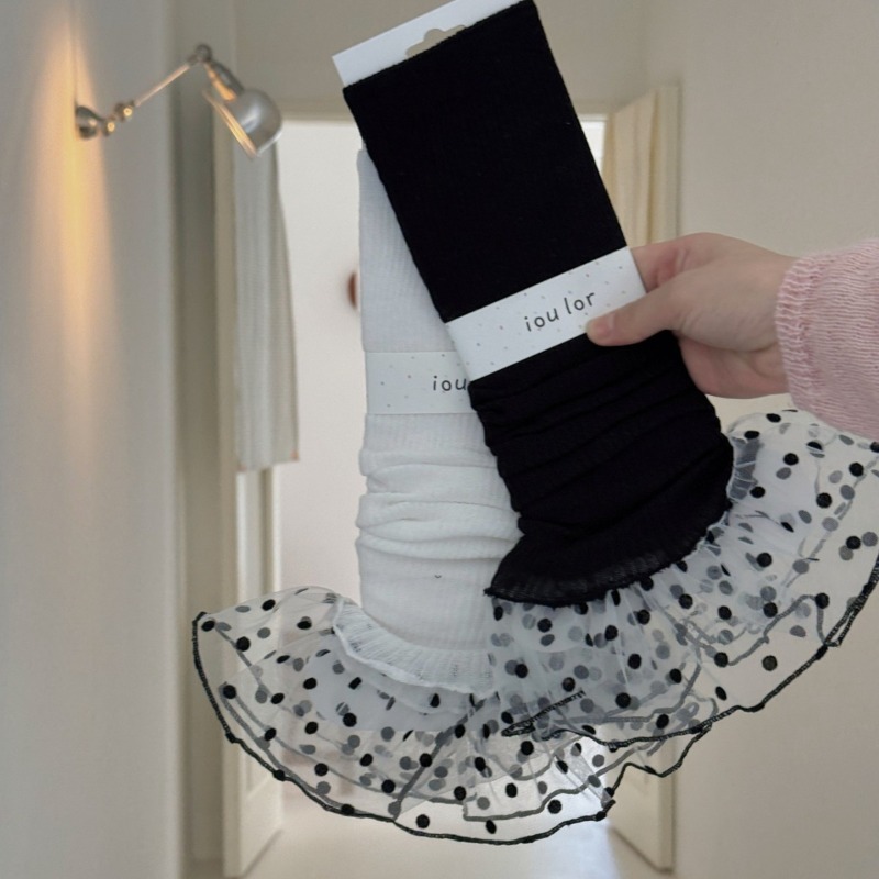 ถุงเท้าหุ้มขาสไตล์เรียบง่ายสำห - Boot Sock Slouchy บทวิจารณ์และราคา