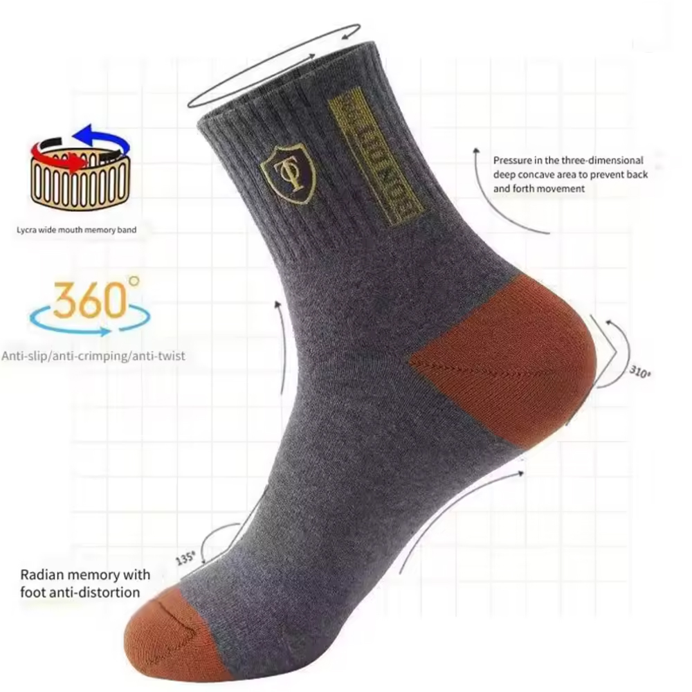 ถุงเท้าผู้ชายแบบพรีเมียม 20 คู - Cotton Crew Sock Pack บทวิจารณ์และราคา