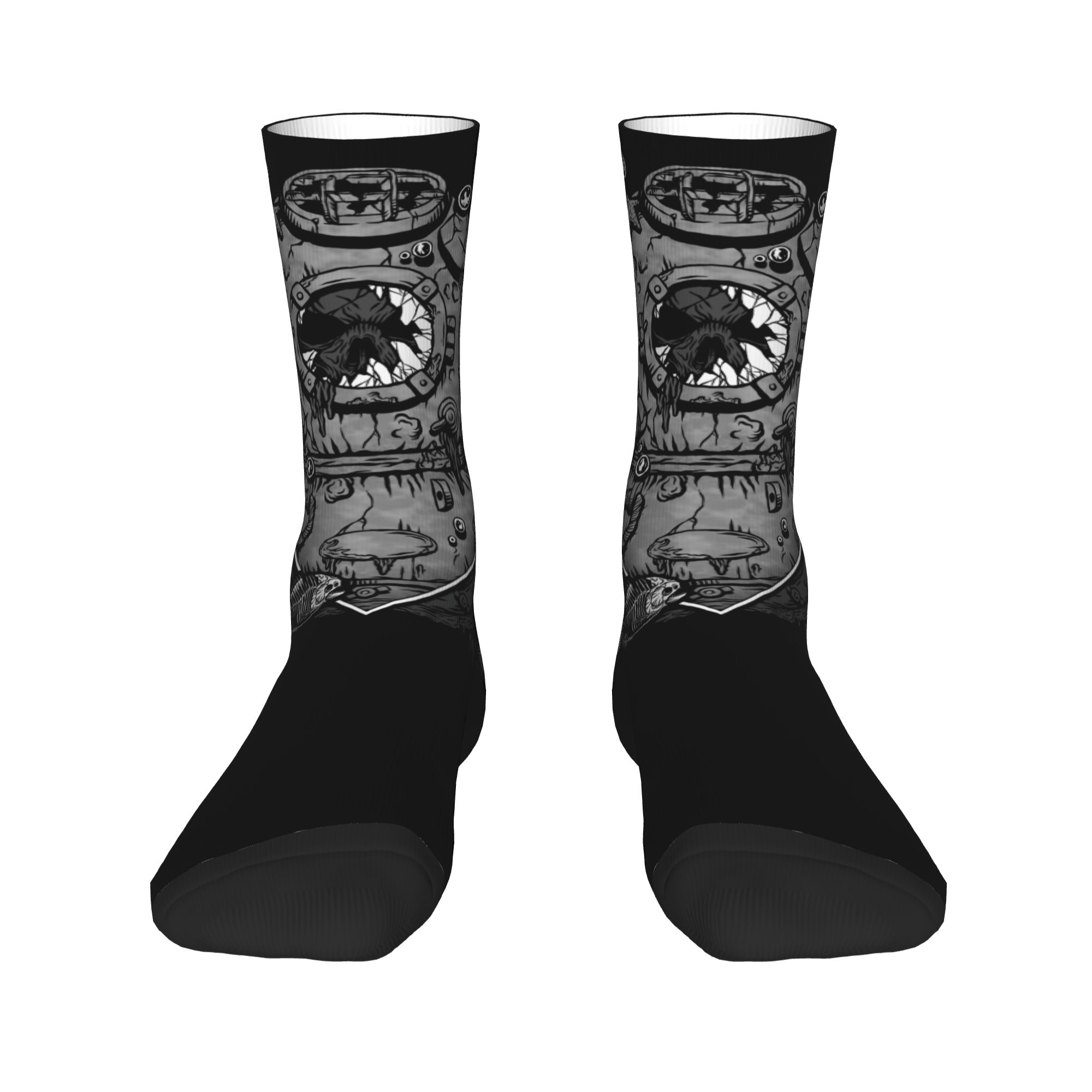 ถุงเท้าดำน้ำลายหัวกะโหลกตลกๆ ส - Dress Sock Men บทวิจารณ์และราคา