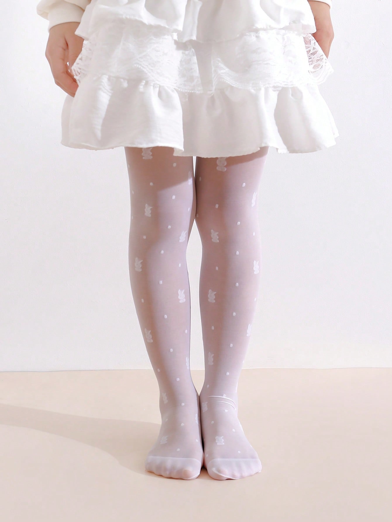 2 แพ็คกางเกงรัดรูปลายกระต่ายสำ - Tights Pantyhose Sheer บทวิจารณ์และราคา