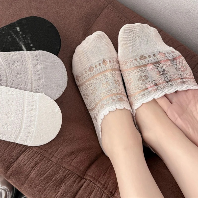ถุงเท้าบัลเล่ต์แบบโปร่งสำหรับผ - Invisibility Sock Loafer บทวิจารณ์และราคา