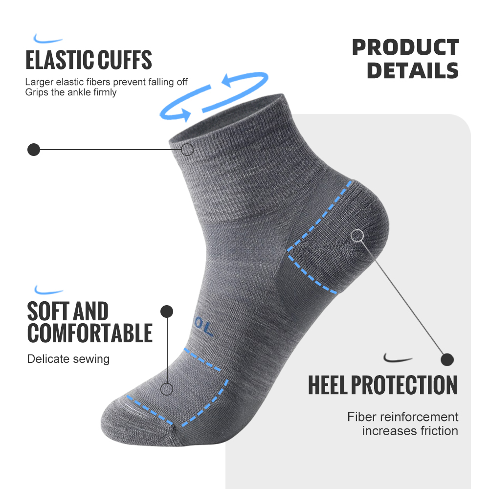 WRELS Merino Wool ถุงเท้าการบี - Wool Hiking Sock บทวิจารณ์และราคา