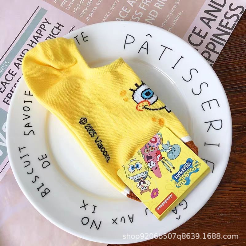 ถุงเท้าลายการ์ตูนสปองจ์บ็อบ สแ - Invisibility Sock Loafer บทวิจารณ์และราคา