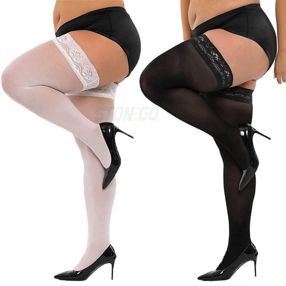 Plus ขนาดใหญ่ผู้หญิง Ultra-thi - Thigh High Sock Stay Up บทวิจารณ์และราคา