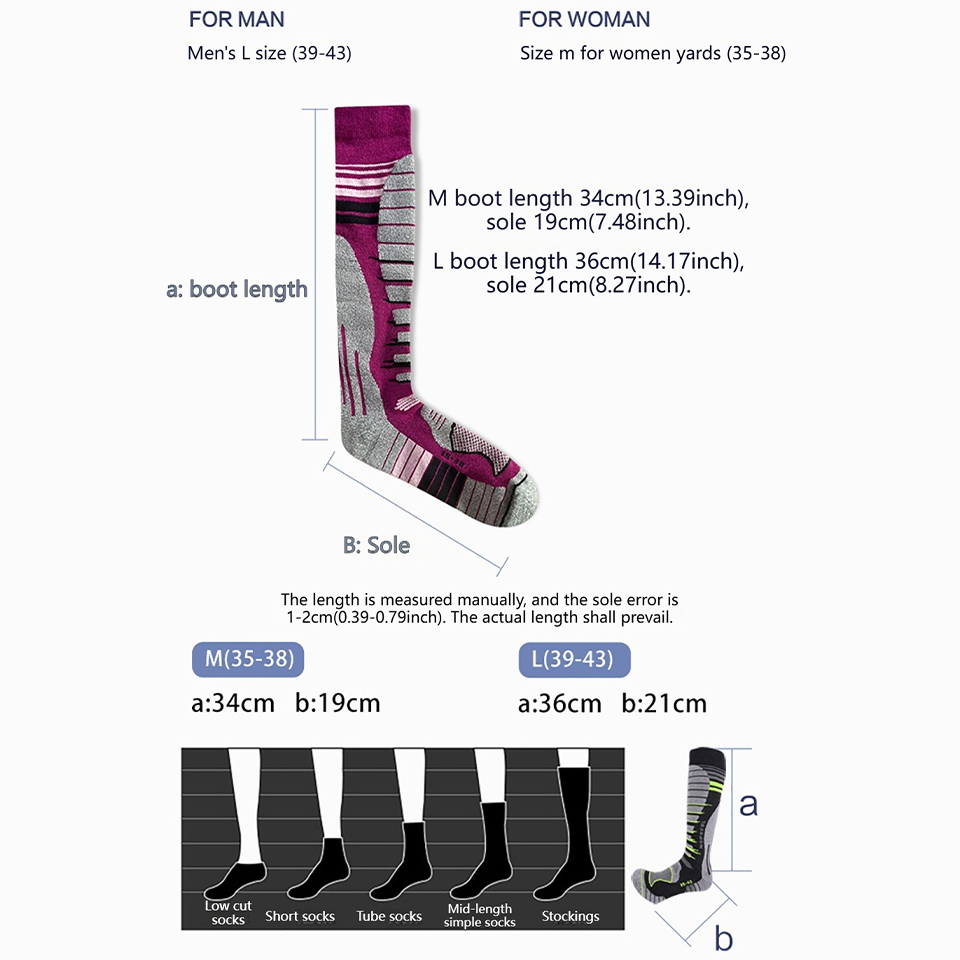ถุงเท้าสกีขนแกะเมอริโน่ใหม่ 1  - Wool Hiking Sock บทวิจารณ์และราคา
