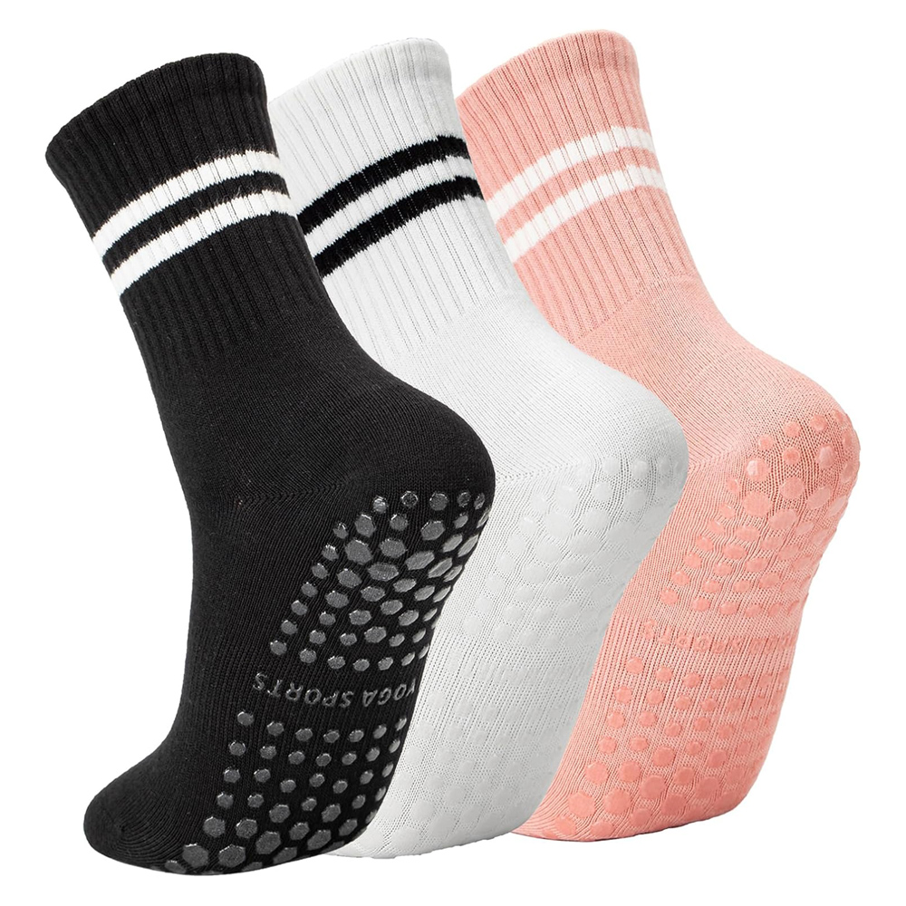 ถุงเท้าโยคะพิลาทิสพร้อมด้ามจับ - Grip Sock Yoga บทวิจารณ์และราคา