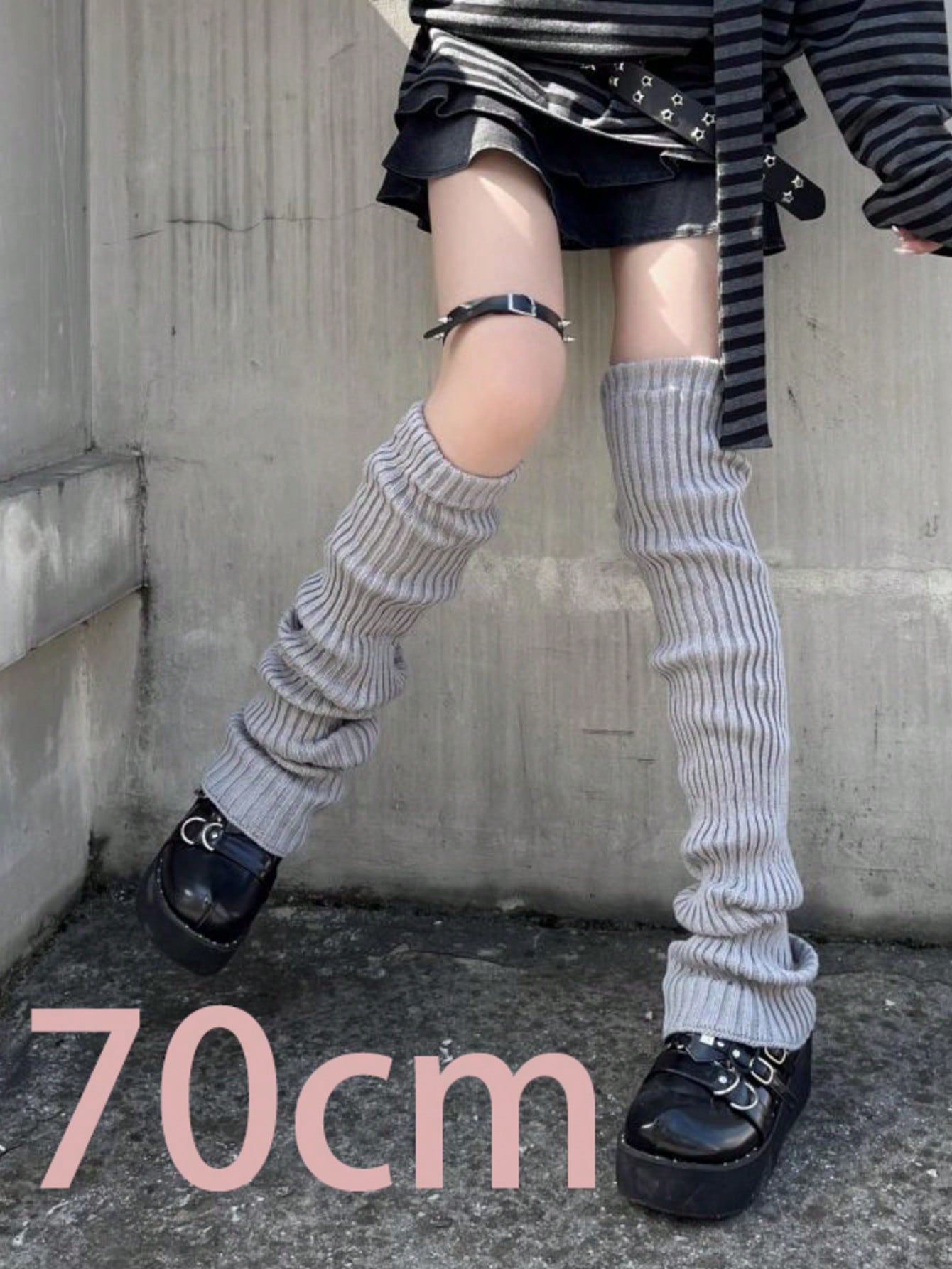 ถุงเท้ากันหนาวแบบยาว 70 ซม. 2  - Boot Sock Slouchy บทวิจารณ์และราคา
