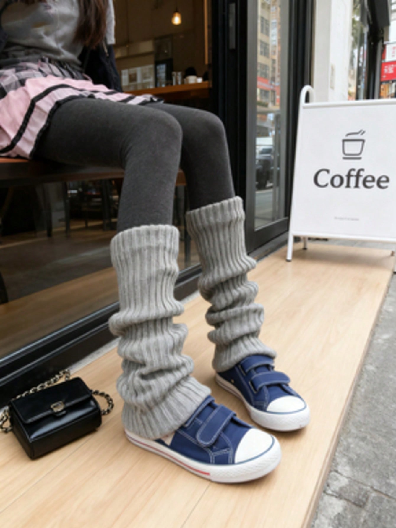ถุงเท้ากันหนาวแบบยาว 70 ซม. 2  - Boot Sock Slouchy บทวิจารณ์และราคา