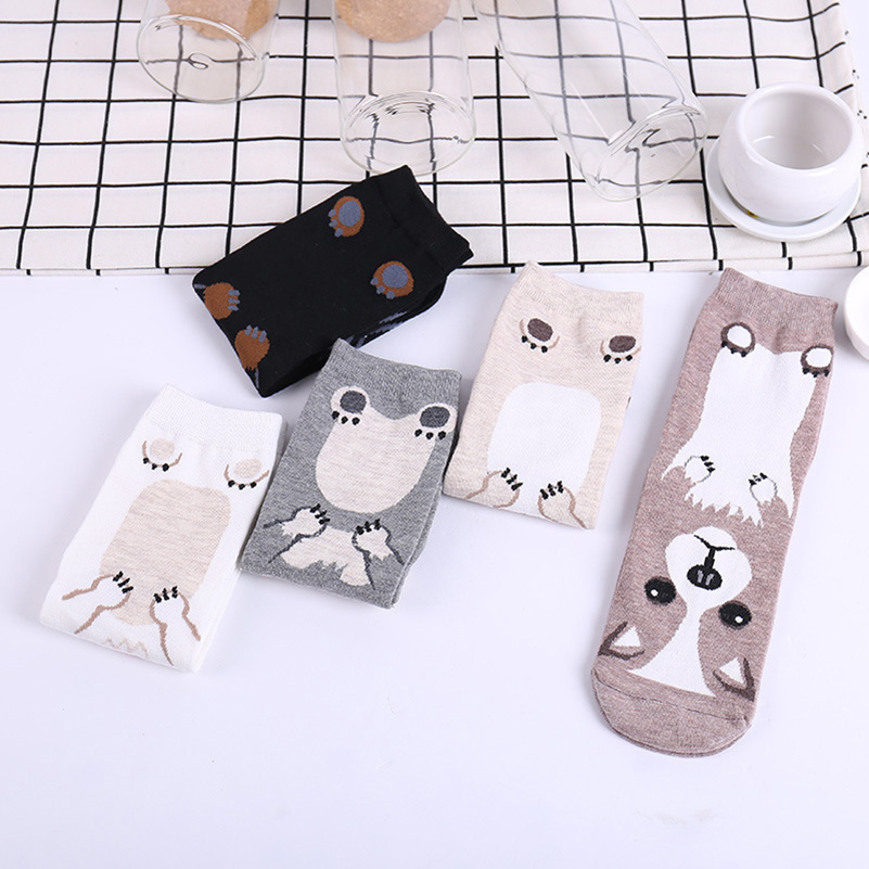 ถุงเท้าลายการ์ตูนสุนัข 5 คู่/แ - Cotton Crew Sock Pack บทวิจารณ์และราคา