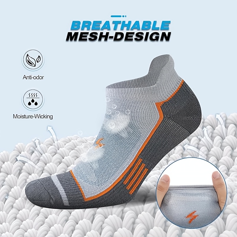 ถุงเท้ากีฬาผู้ชาย 6 คู่ แบบหนา - Athletic Sock Cushion บทวิจารณ์และราคา