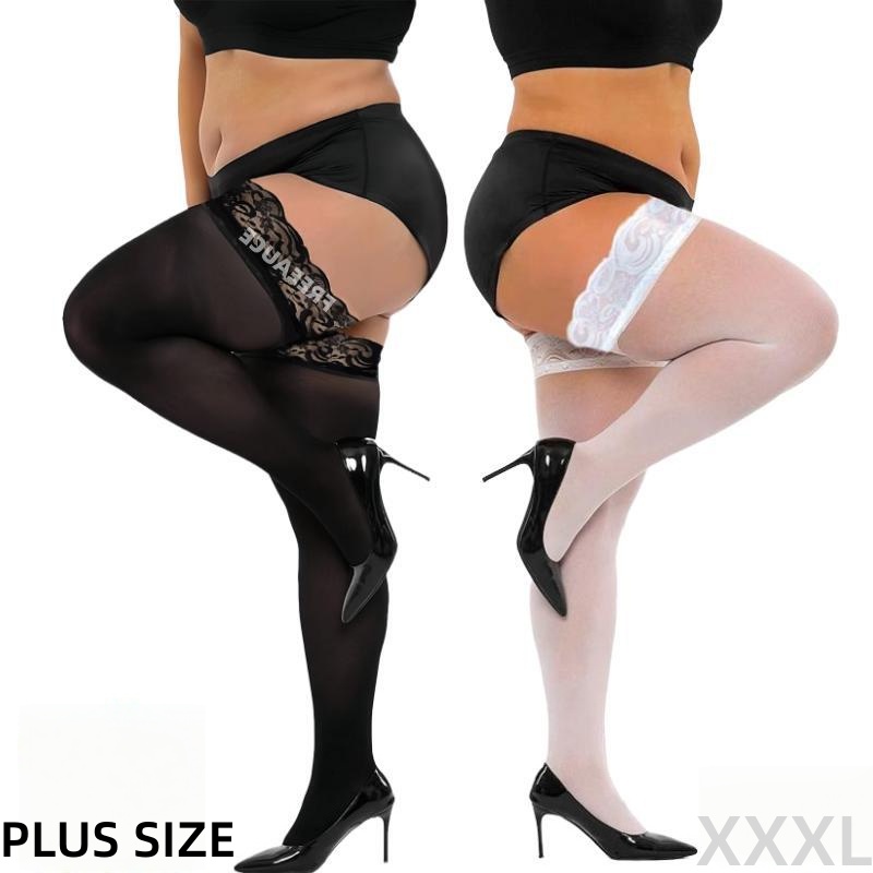 ถุงน่องลูกไม้ไซส์ใหญ่สำหรับผู้ - Knee High Sock Women บทวิจารณ์และราคา