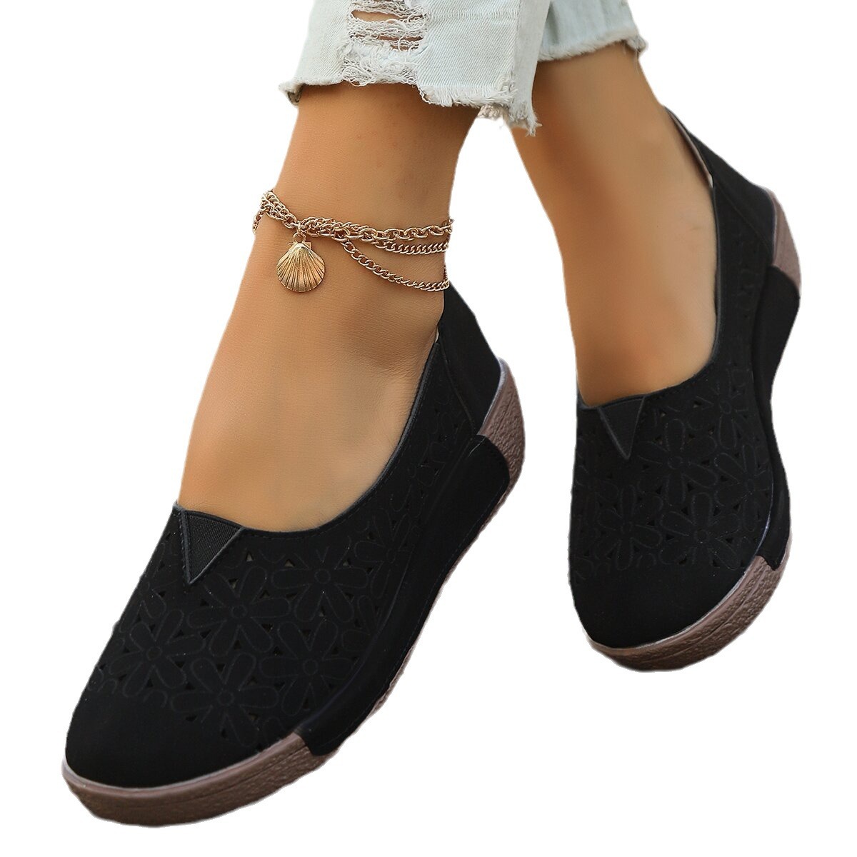 ถุงเท้าผ้าฝ้าย2024ถุงเท้าข้อเท - Invisibility Sock Loafer บทวิจารณ์และราคา