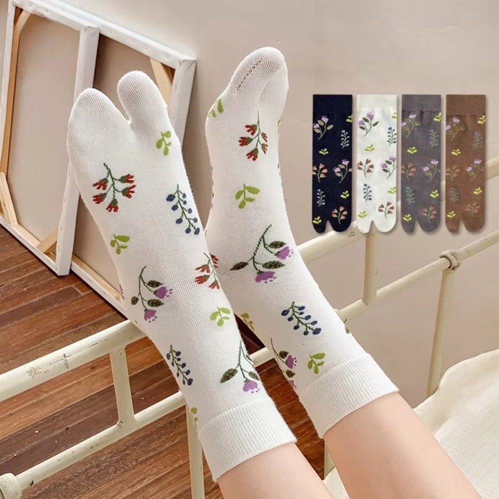 ถุงเท้าผู้หญิงแบบตาบิ 1 คู่ น่ - Toe Sock Split บทวิจารณ์และราคา