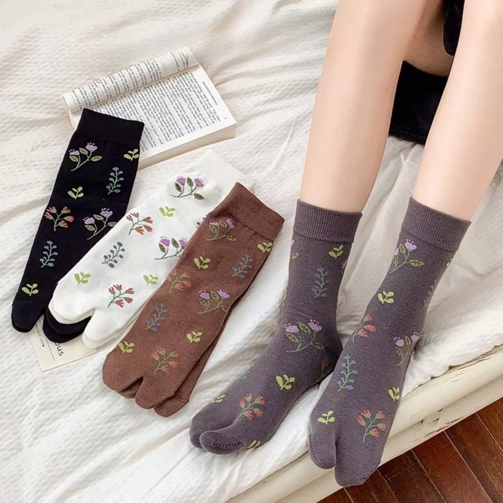 ถุงเท้าผู้หญิงแบบตาบิ 1 คู่ น่ - Toe Sock Split บทวิจารณ์และราคา