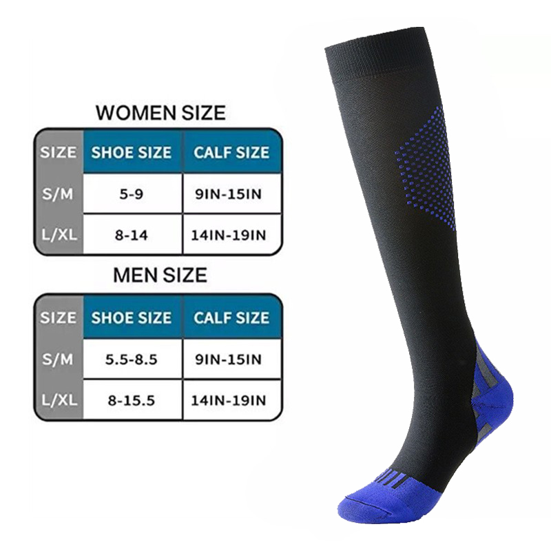 ใหม่ถุงเท้าการบีบอัด Fit ฟุตบอ - Compression Sock Medical บทวิจารณ์และราคา