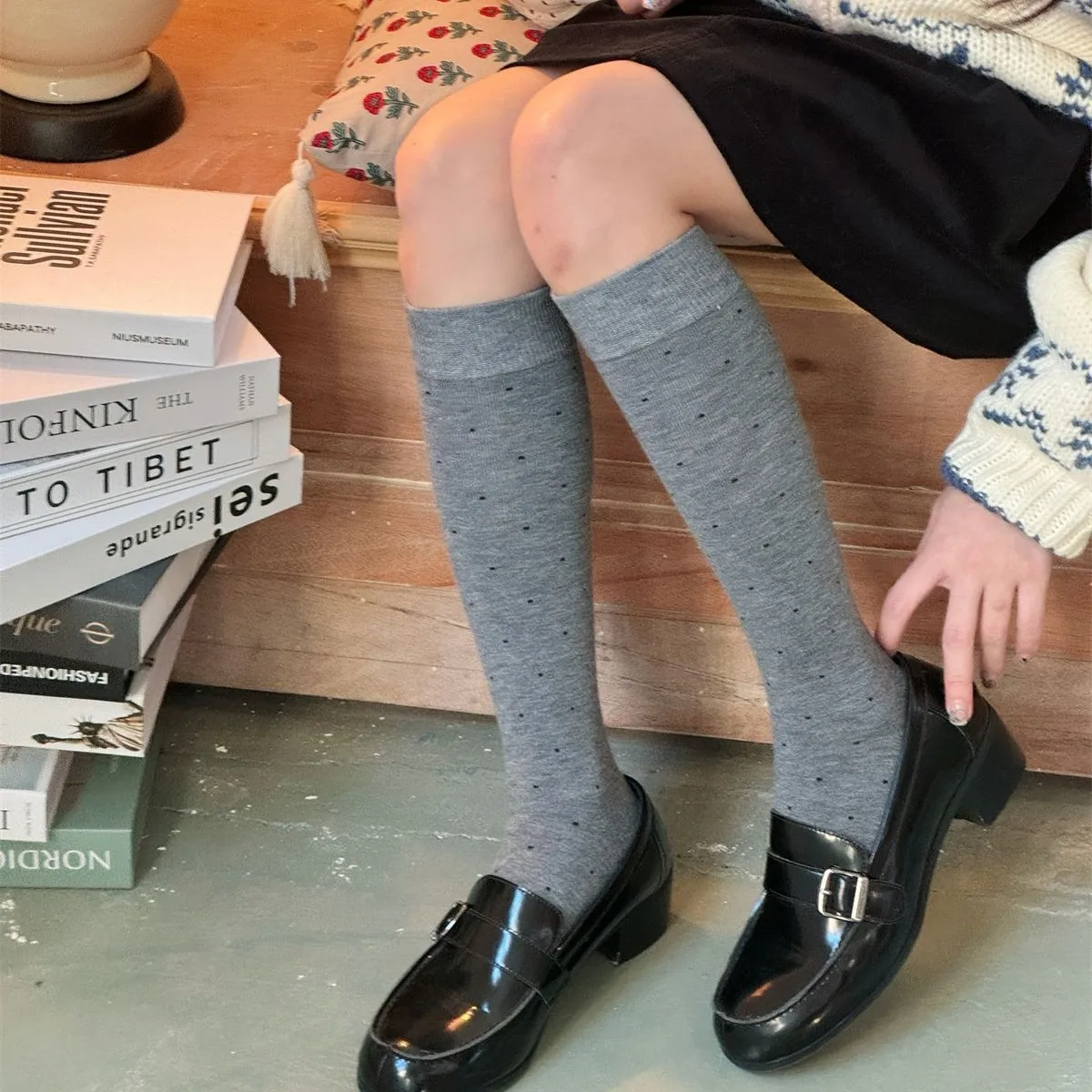SP & CITY ฤดูหนาวหวาน Polka Do - Silk Sock Bamboo บทวิจารณ์และราคา
