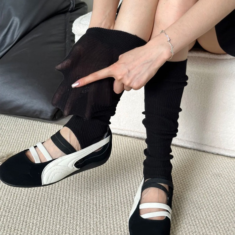 ถุงเท้าผู้หญิงแบบถักทรงหลวมสำห - Boot Sock Slouchy บทวิจารณ์และราคา