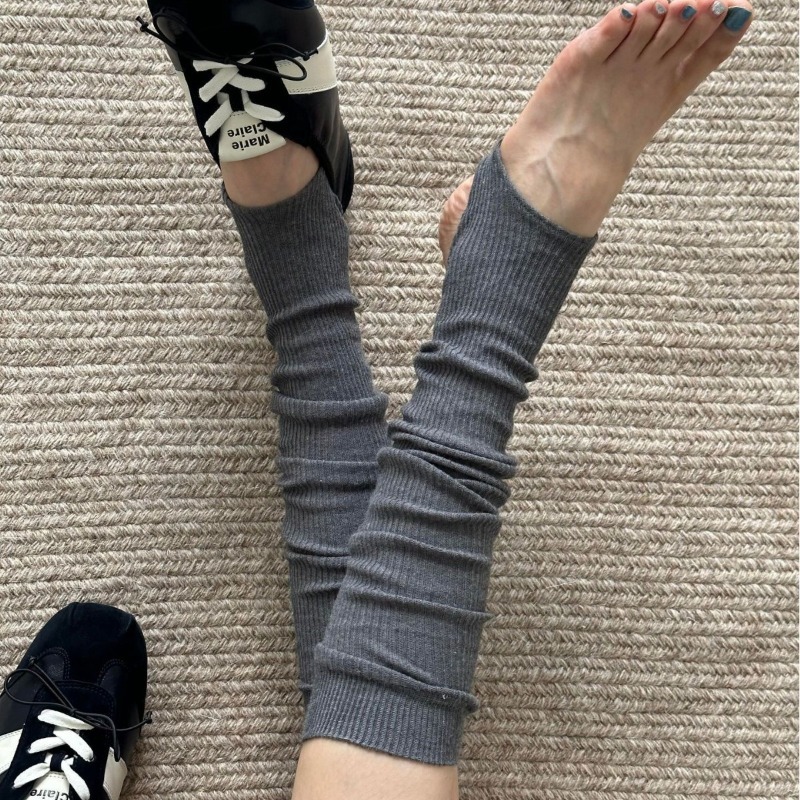 ถุงเท้าผู้หญิงแบบถักทรงหลวมสำห - Boot Sock Slouchy บทวิจารณ์และราคา