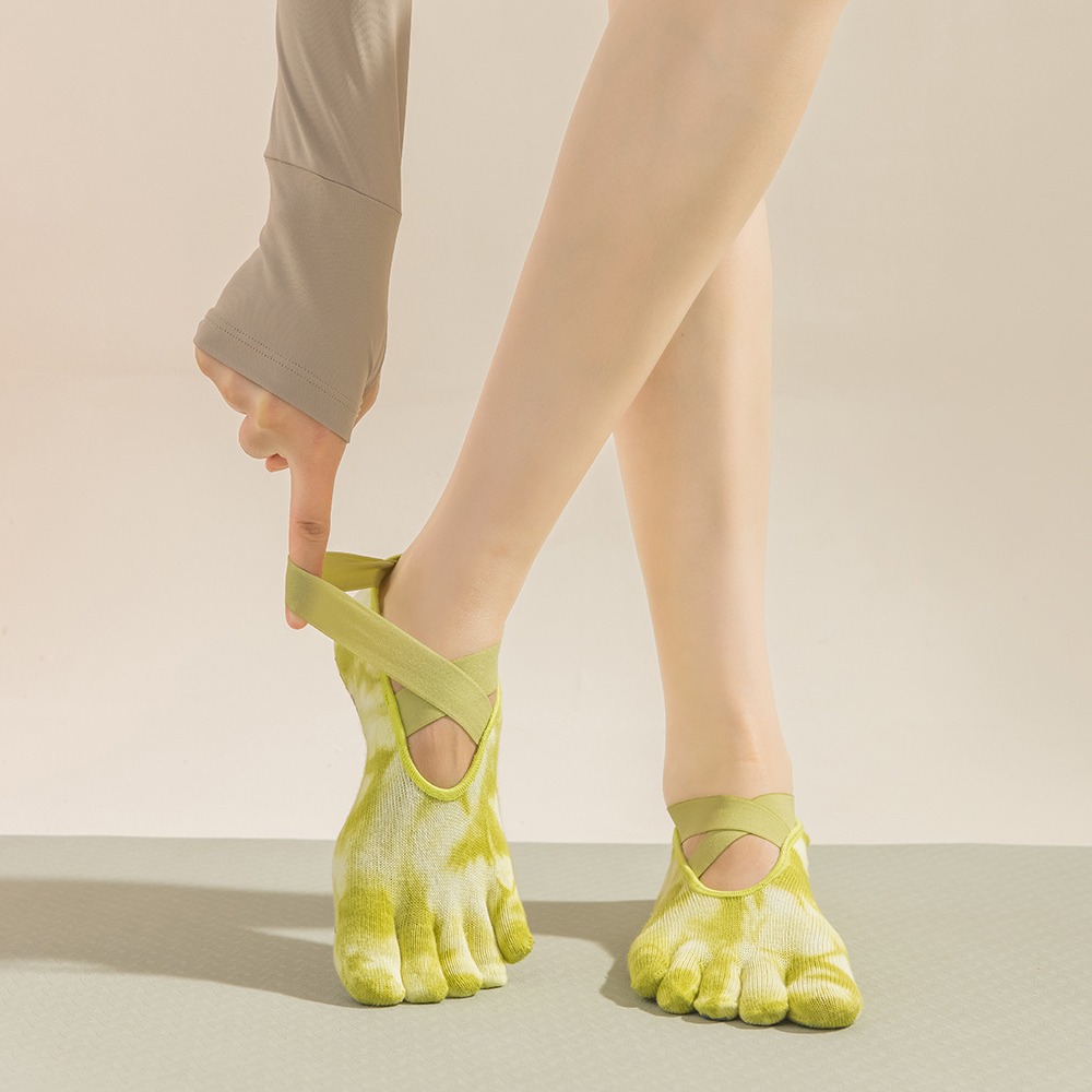 ถุงเท้าโยคะแบบมีสายรัดห้านิ้วส - Grip Sock Yoga บทวิจารณ์และราคา